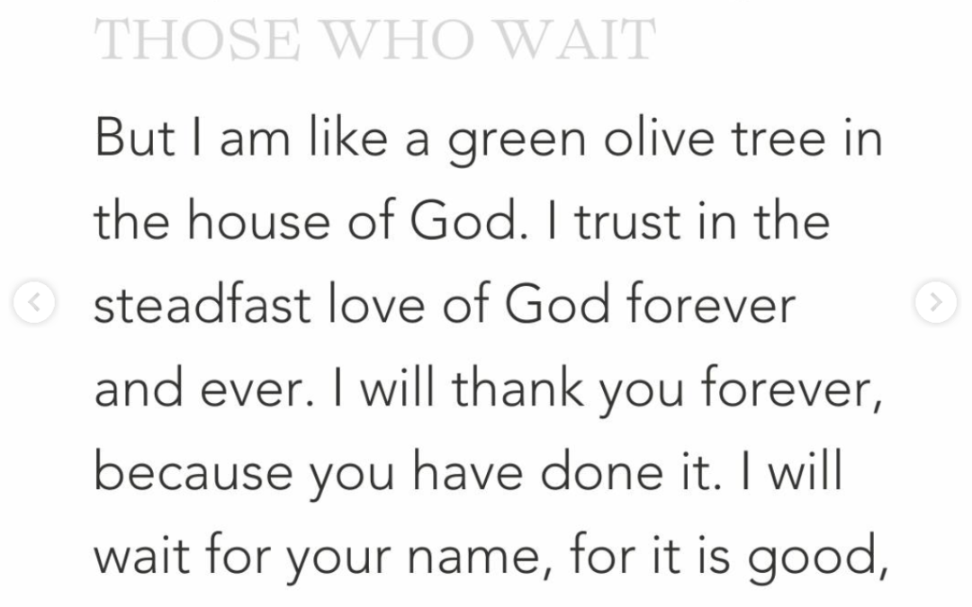 The God Who Comes to Those Who Wait